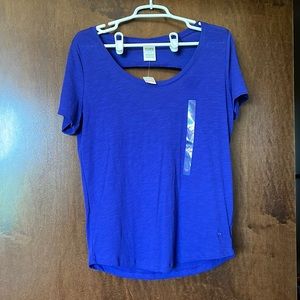 PINK cotton Shirt! Size Small! Royal Blue!